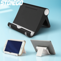 Foldable Adjustable Phone Tablet Stand Lightweight Desk Mount Universal Holder for Mobile Devices Compatible