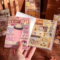 MINKYS 30 sheets/Piece Cute Decorative Stickers Retro Journal Toploader Phone Sticker Book Kids Gift School Stationery