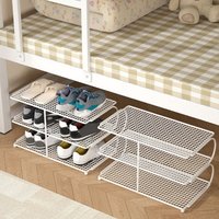 Bookshelf Large Capacity Metal Shoe Rack Iron Simple Multi-layer Shoe Rack Space Saving Toy Storage Rack Corridor