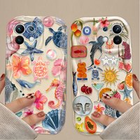 Ocean Animals Turtle Case For Xiaomi Poco X7 X6 X5 X3 F6 F5 NFC F3 M6 Pro 4G Mi 13 12 11 Lite 5G 14 13T 12T 11T 14T Pro C75 M5S