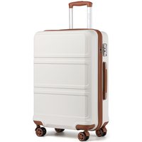 KONO 28-inch large-capacity ABS+PC luggage with silent wheels & TSA lock, ideal for long-distance travel & study abroad