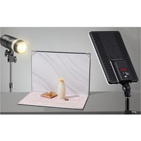 Photography Background Kit with Reflective Cardboard 7 Background Papers Photo Backdrop Boards for Food Makeup Product Cosmetics