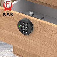 KAK Password Lock Drawer Lock Anti-theft Mini Code Locker Wardrobe Gym Cabinet Electric Smart Door Lock File Cabinet Hardware