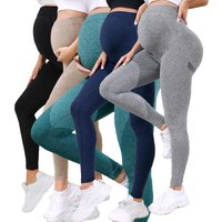 Umstandsleggings für Damen über dem Bauch, durchgehende Schwangerschafts-Yogahose, Active Wear, Workout-Leggings
