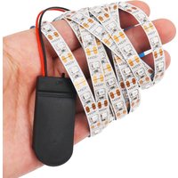 DC 5V Battery Powered LED Strip 2835 60LEDs/m Flexible Lamp Adhesive Tape for TV Mirror Backlight Cabinet Night Light IP30 IP65