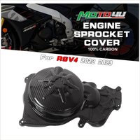 Für aprilia rsv4 echte kohle faser motor kettenrad abdeckung verkleidung steil kit platten motorrad modifikation zubehör
