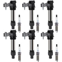 6pcs Ignition Coil Set For CHEVROLET CAMARO 3.6L 2013 CAPTIVA 3.0L CADILLAC CTS SRX XTS GMC ACADIA TERRAIN Parts 12632479 UF569