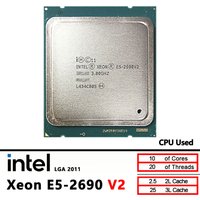 Intel Xeon 2690V2 E5 2690 V2 Used 10 Core 3.0 GHz 130W CPU Processor LGA 2011