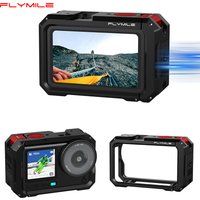 Flymile Action 6 Magnetic Cage Protective Case Aluminum Alloy Frame Cold Shoe Mount for DJI Osmo Action 6 Video Accessories