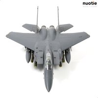 NUOTIE 1:100 F-15 Eagle US Air Force Diecast Alloy w/Display & Kit Fighter Jet Model for Collectors