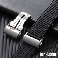 20mm 22mm For Hublot Big Bang Classic Fusion Series Watch Double Press Folding Butterfly Buckle Stainless Steel Clasp Men Button