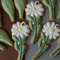 Cute Cartoon Daisy Cookie Cutters 3D Flowers Frosting Biscuit Mold Baking Cookie Embosser Tool Fondant Craft Supplies