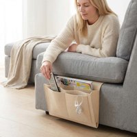 Felt Bedside Hanging Storage Bag Mobile Phone Remote Control Tissue Storage Bag Bedside Book Storage Hanging Bag Household Items