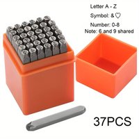 1pc Metal Stamping Tool Set (1/8") 3mm, Steel Number And Letter Punch Set, For Jewelry Making Pendant Stamping Tools
