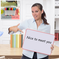 Double-sided whiteboard and random color whiteboard marker set - suitable for office record-keeping and home writing