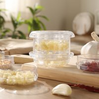 Japanese Rotary Garlic Peeler Home Kitchen Garlic Mashers with Catch Tray Tool Manual Garlic Press