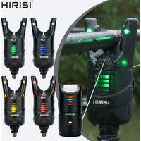 Hirisi HRS1 Wireless Carp Fishing Alarm Waterproof Multi-Color LED Adjustable Volume/Tone/Sensitivity for Rod Pods & Bank Sticks