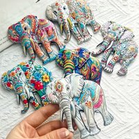 1Pc Cute Elephant Crafts Fridge Magnet Home Decoration, Suitable for Gift Giving