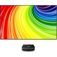 16:9 ALR Ambient Light Rejecting CLR PET Black Crystal Frame Projection Screen 30"- 120" For Ultra Short Throw UST Projector