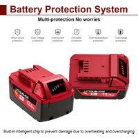 For Milwaukee M18 12.0Ah Battery XC 12000mAh Replacement for 48-11-1860 M18B5 18V Li-ion Cordless Power Tool High Capacity18650