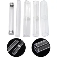 Storage Box Microblading Pen Box Clear Dustproof For Desks Drawers Organizer Pen Holder Pencil Transparent 5 Types