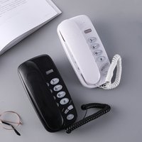 KXT-580 Big Button Corded Phone Telephones Landline Phone with Call Light Redial Pause Support Wall Mount or Desk Phone