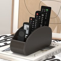 Remote Control Holder, 5-Compartment Storage Box for TV, Media, Glasses & Pens, Desktop & Bedside Caddy Organizer