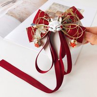 Exquisite Japanese Fox Bow Tassels Ribbon Hair Clip Headwear Girl Cartoon Hairpin Hanfu Cosplay Clothing Accessories