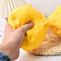 Jumbo Cheese Cube Slow Rising Stress Squeeze Toy for Anxiety Relief Home Classroom Use