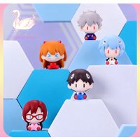Original Gong Neon Genesis Evangelion Super Mini Figure Blind Box Asuka Anime Peripheral Magnetic Refrigerator Stickers Gifts