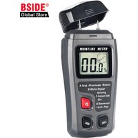 BSIDE EMT01 Two Pins Digital Wood Moisture Meter 0-99.9% Wood Humidity Tester Timber Damp Detector with Large LCD Display