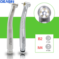 DEASIN Dental 5 LED Light High Speed Handpiece Shadowless E-Generator Air Turbine for Dentist 2/4 Holes 5 Water Spray Equipment