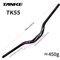 AliExpress TANKE 31.8MM Mountain Bike Handlebar Aluminum Alloy Bicycle Riser Handlebar 55MM Rise 780MM Length MTB Swallow Shaped handlebar