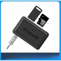 2 in 1 Wireless 5.3 Bluetooth Receiver Transmitter Car Kit MP3 Player Aux 3.5 MP3 Poq S Music Player Support TF Card U Disk New