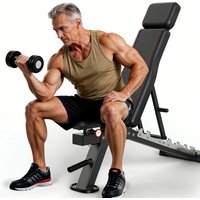Kommerzielle verstellbare Hantelbank 4-in-1, 550 kg Tragkraft, Heimfitnessgerät für Ganzkörpertraining