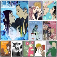 P-paradise Kiss Anime Poster Self-adhesive Art Waterproof Paper Sticker Coffee House Wall Decor