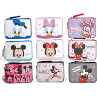 Disney Bags Mickey Mouse Coin Purses Minnie Card Holder Donald Duck Cute Wallet Daisy Coin Purses Keychains Ring