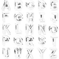 Hot sales classic 925 Fit Original Bracelets 26 English Letters Series Silvering Charms Beads For DIY Birthday Jewelry Making