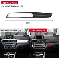 For BMW F20 F21 F22 F23 2017-2019 Carbon Fiber Interior Dashboard Air Vent Outlet A/C Conditioning Panel Cover Trim