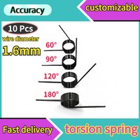 10 Pcs 1.6mm Spring Steel Small V Shaped Coil Torsion Spring 60 90 120 180 Degreetorsion Coil Spring 3 Laps 6 Laps 9 Laps