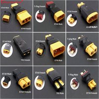 ChengHaoRan 1/2PC Adapter XT30 XT60 XT90 To T Plug TRX Series Parallel Direct Connection Male Female Conneter Control Parts DIY