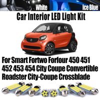 LED Bulbs Interior Light Kit For Smart Fortwo Forfour 450 451 452 453 454 City Coupe Convertible Roadster City-Coupe Crossblade