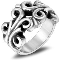 1Pcs - Non-Fading Fashionable Punk Hip-Hop Mysterious Pattern Stainless Steel Men's Ring, Engraved Hollow Couple Ring, Punk Style Ring Sa910