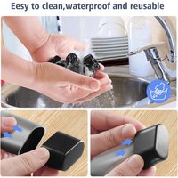 16pcs Transparent Oval Chair Leg Socks Silicone Table Floor Feet Cover Protector Pads Furniture Pipe Hole Plugs Home decoration