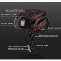 AliExpress YOUTHINK Bike Helmet Helmet Cycling Helmet for Adult Men Women Protective Helmet with Magnetic Visor Helmet Cycling Protective Helmet