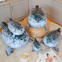 Hot Sale Giant Seal Plush Lifelike Grey Sea Lion Aquatic Animal Soft Stuffed Doll HOT INS Plushie Gift
