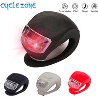 Silicone LED Bike Lights Waterproof Bicycle Head Front Light Cycling Wheel Flash Rear Lamp Night Warning Taillight
