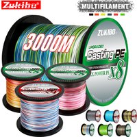 3000M 1000M Saltwater 8 Threads 4 Threads PE Fishing Line Braided 18-88LB Smooth Multifilament Super Durable Fishing Line Pesca