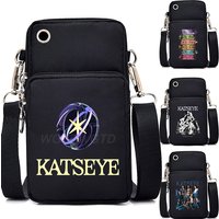 Funny Katseye Hip Hop Small Shoulder Bags Women Men Harajuku Katseye Mini Mobile Phone Bags 2026 New Purses Crossbody Bags Gifts