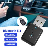 Bluetooth 5.1 Car Transmitter Receiver Handsfree Call Car Kit Mini USB Power Auto Wireless Audio Adapter For Fm Radio